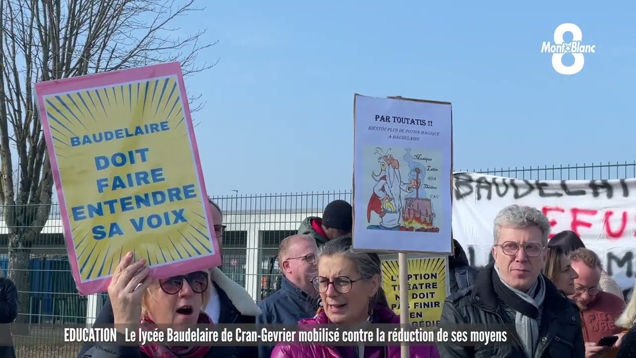 Le lycée Baudelaire de Cran-Gevrier mobilisé contre la réduction de ses moyens
