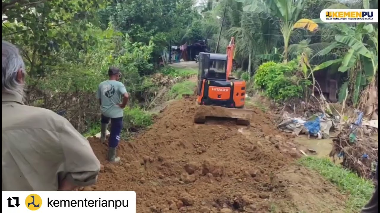 Kementerian PU bergerak cepat menangani tanggul jebol di Desa Jambo Rehat, Kab. Aceh Utara