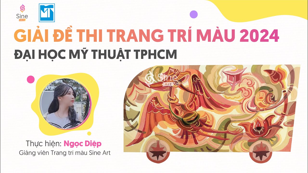 Giải đề thi Trang trí màu ĐH Mỹ thuật TPHCM năm 2024