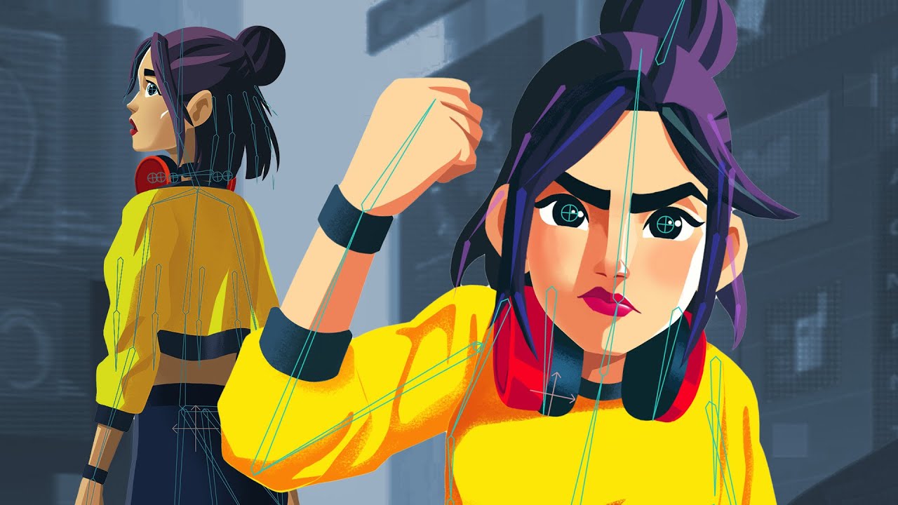 Sometimes even 2D characters need to breathe. From PSD to Moho Animation