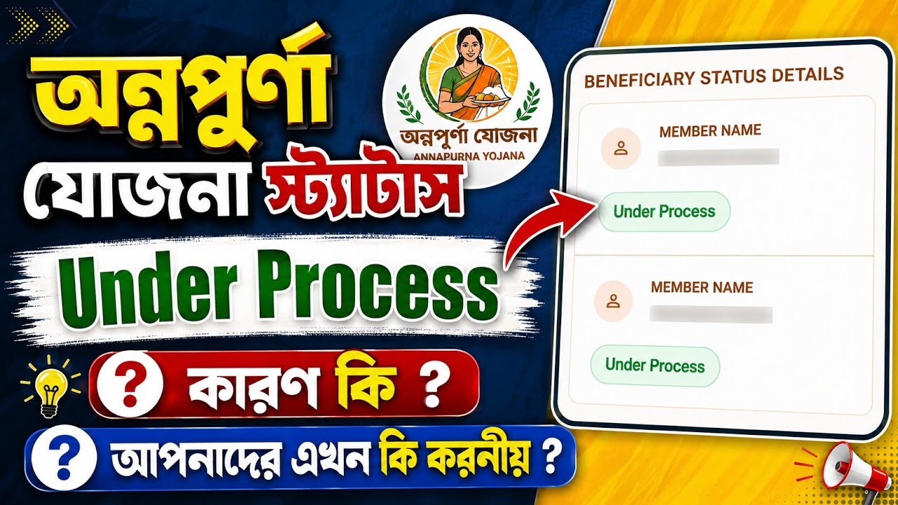 Annapurna Yojana Status Under Process Problem, What Should You do Now ?