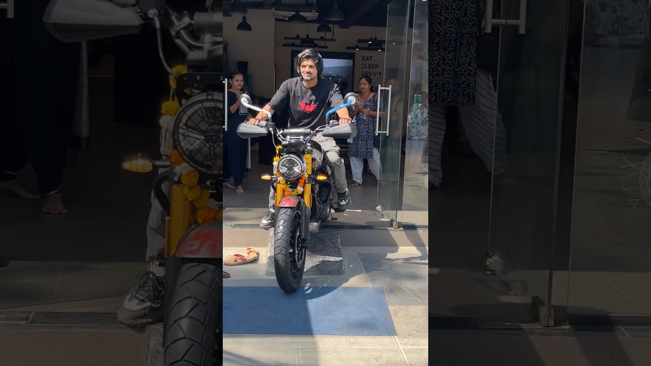 The beast triumph scrambler 400 x delevery #triumph #scrambler#400x #newbike#reels#shorts#viralvideo