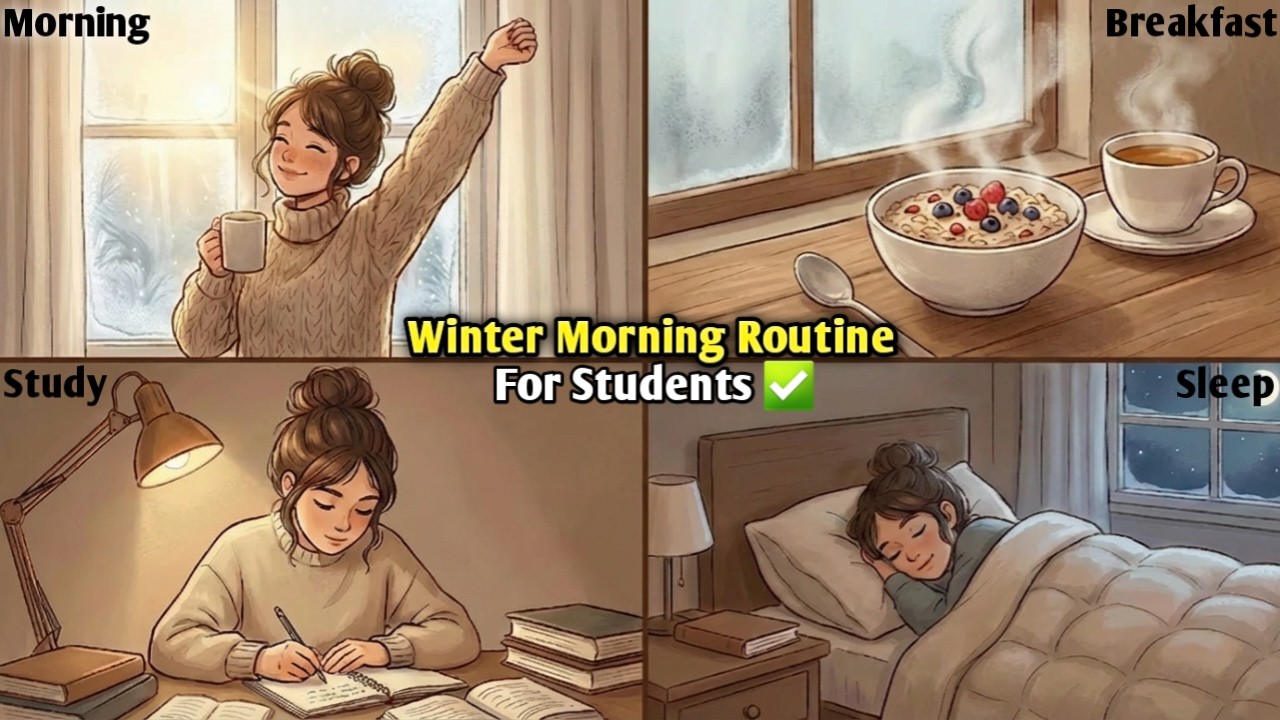Perfect Winter Morning Routine For Students ( Toppers Secrets Routine ) #BloomEra