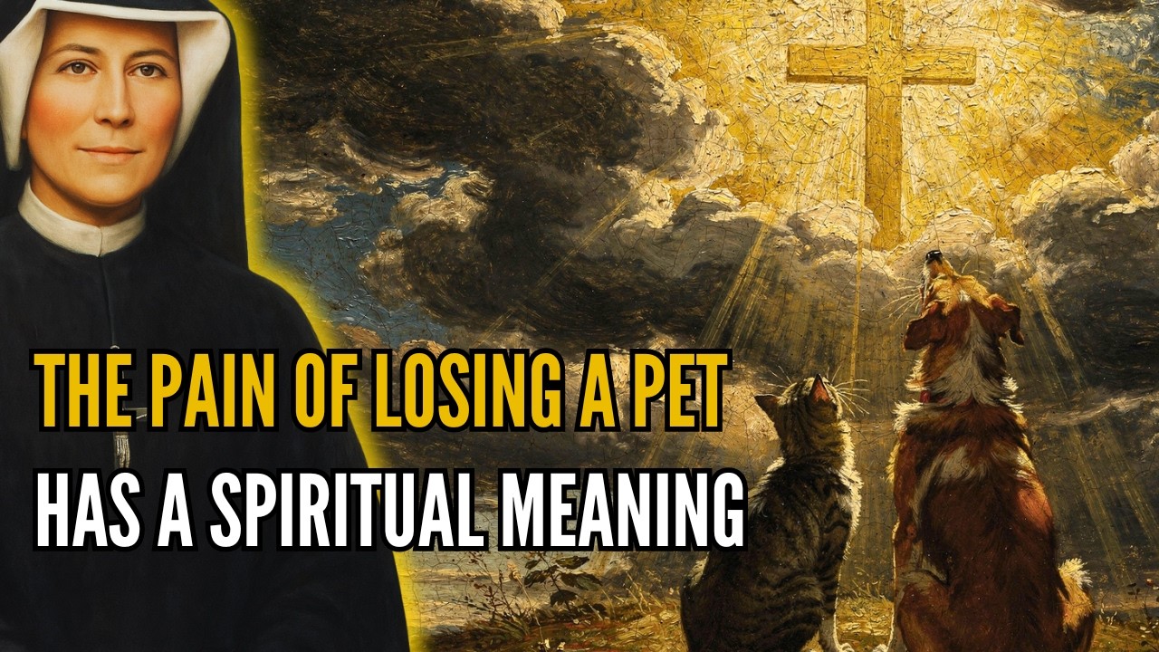Saint Faustina reveals why God allows the pain of losing a beloved pet