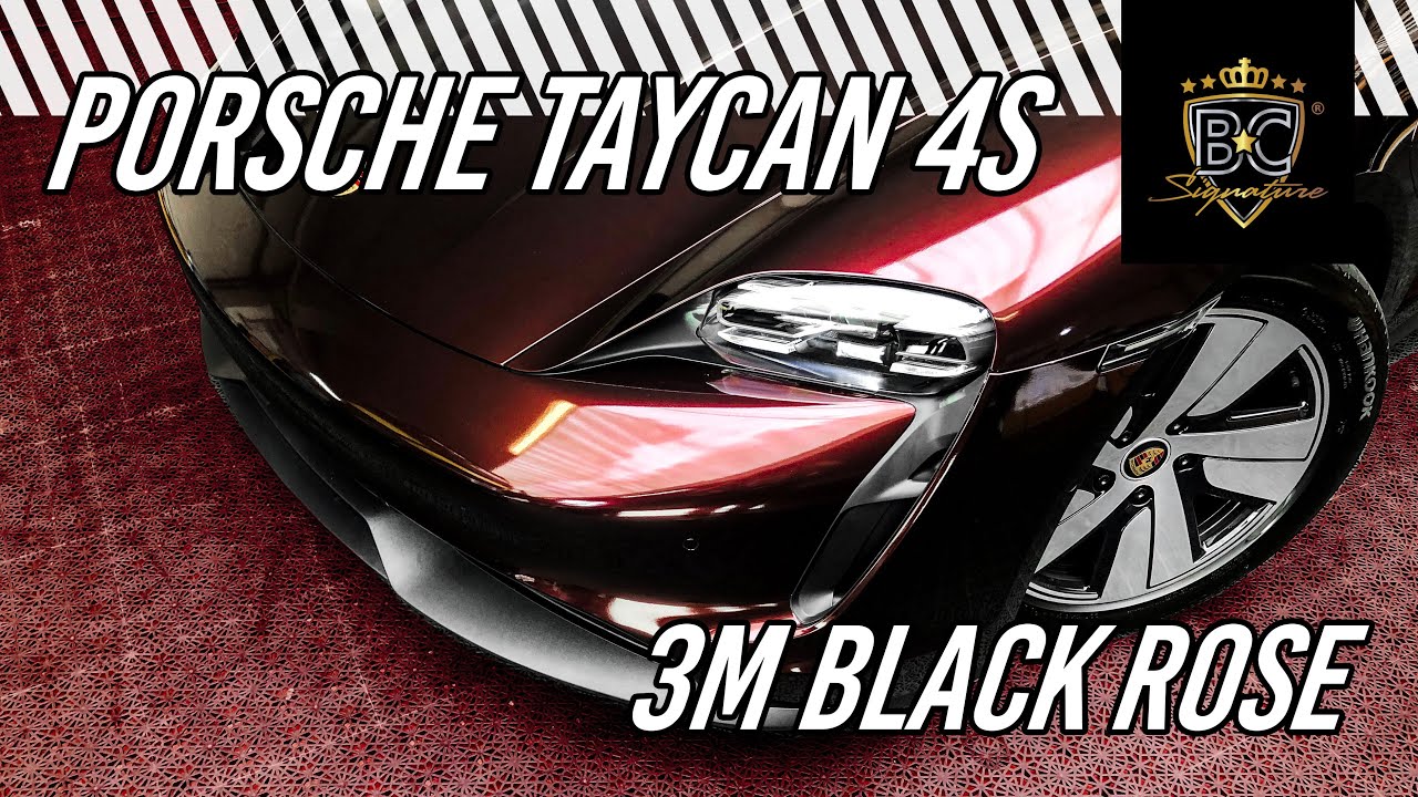 BLACK ROSE PORSCHE TAYCAN WRAP