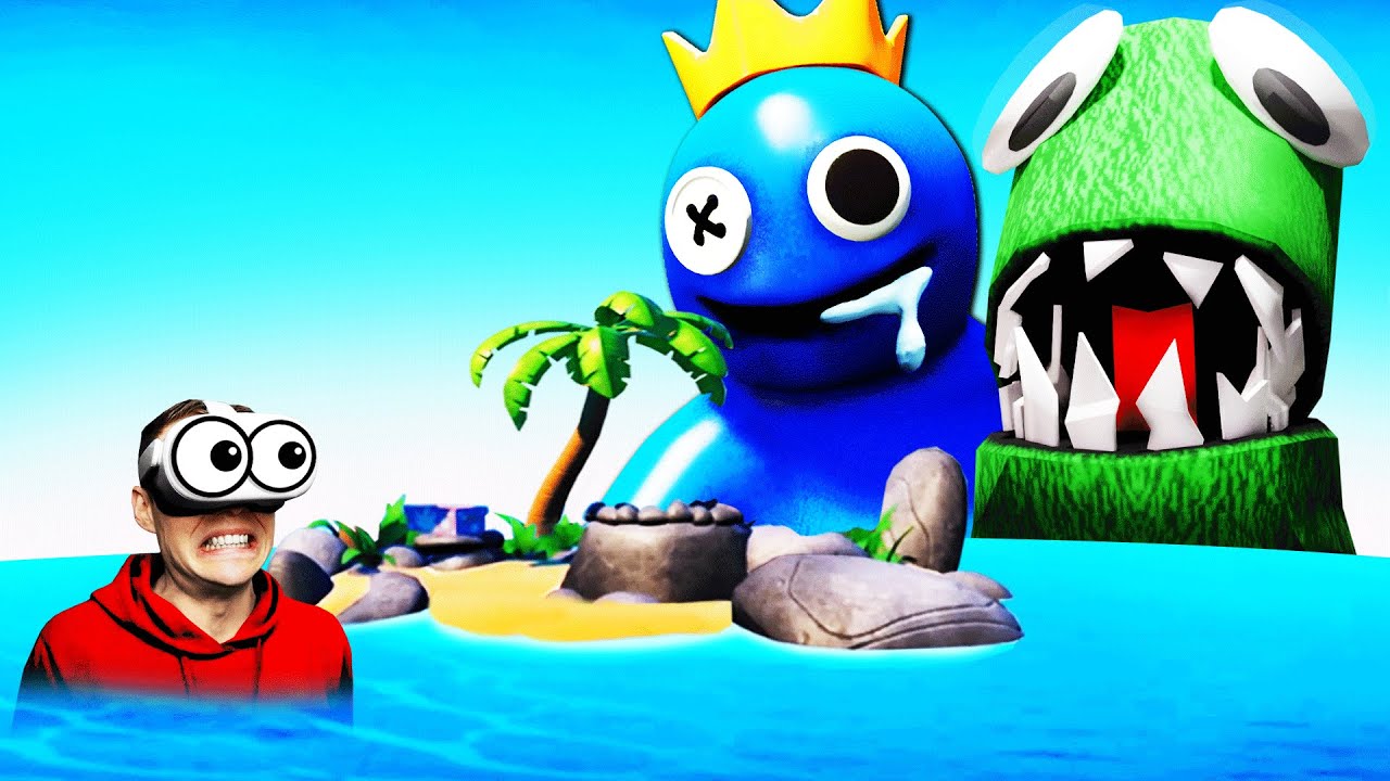 Escaping RAINBOW FRIENDS ISLAND In VR