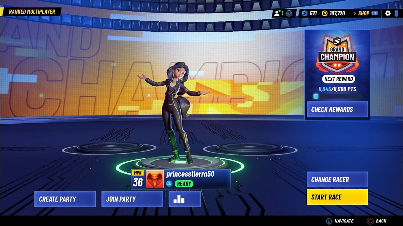 Disney Speedstorm Jasmine Champion Ranked Multiplayer Road to Grand Champion Gameplay
