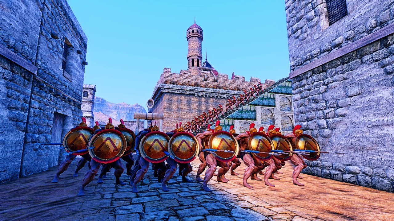 Immortal ARMY vs Spartan Guards - Ultimate Epic Battle Simulator UEBS