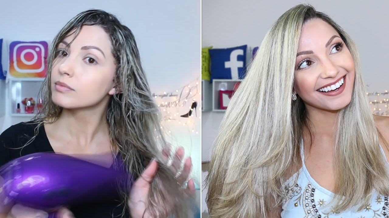 ESCOVA em cabelo MUITO DANIFICADO e elástico Por Bia Munstein