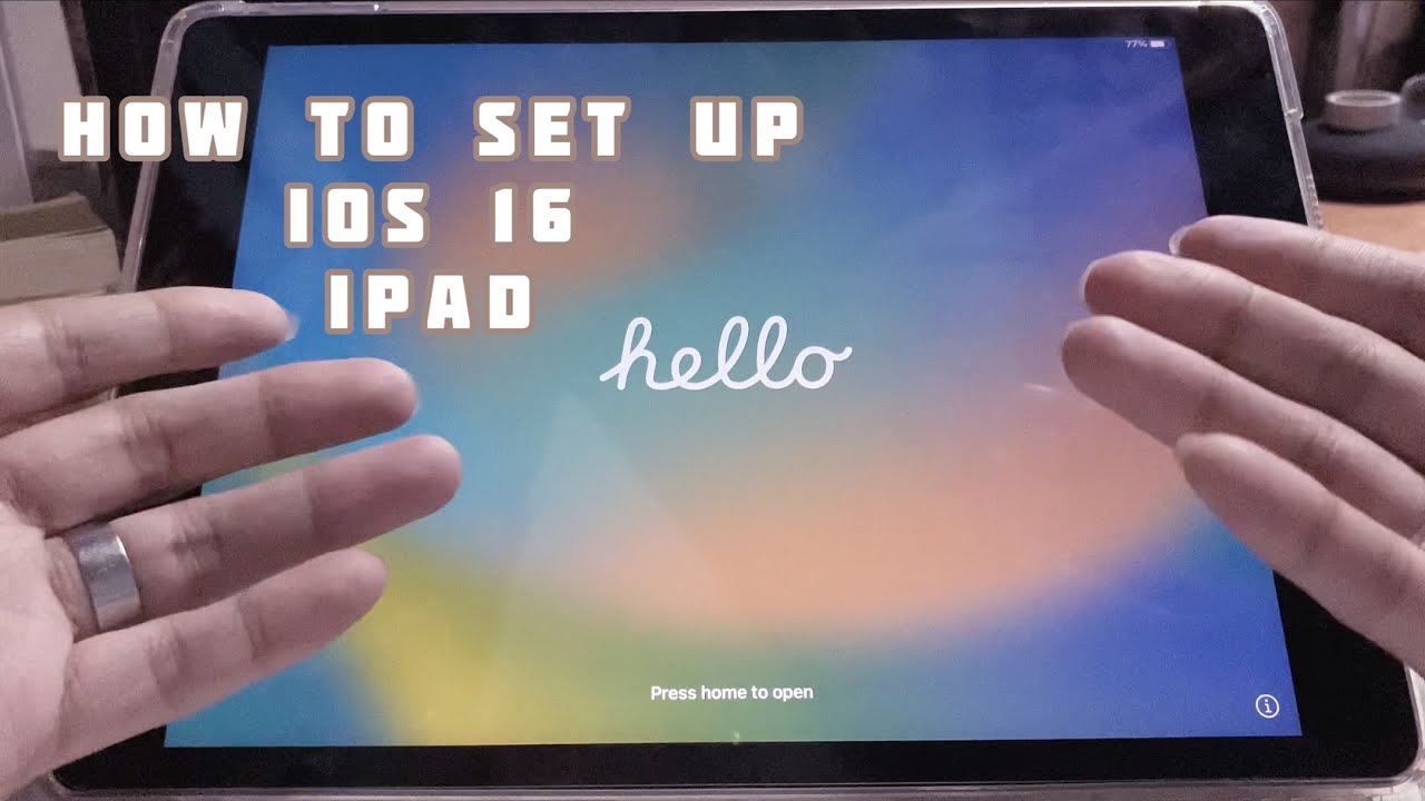 🖥️ How to Set Up iPad iOS 16 in 2023📱| hel frae