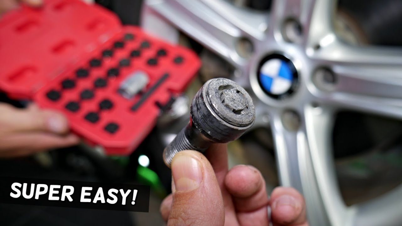 HOW TO REMOVE WHEEL LOCK BOLT ON BMW  EASY