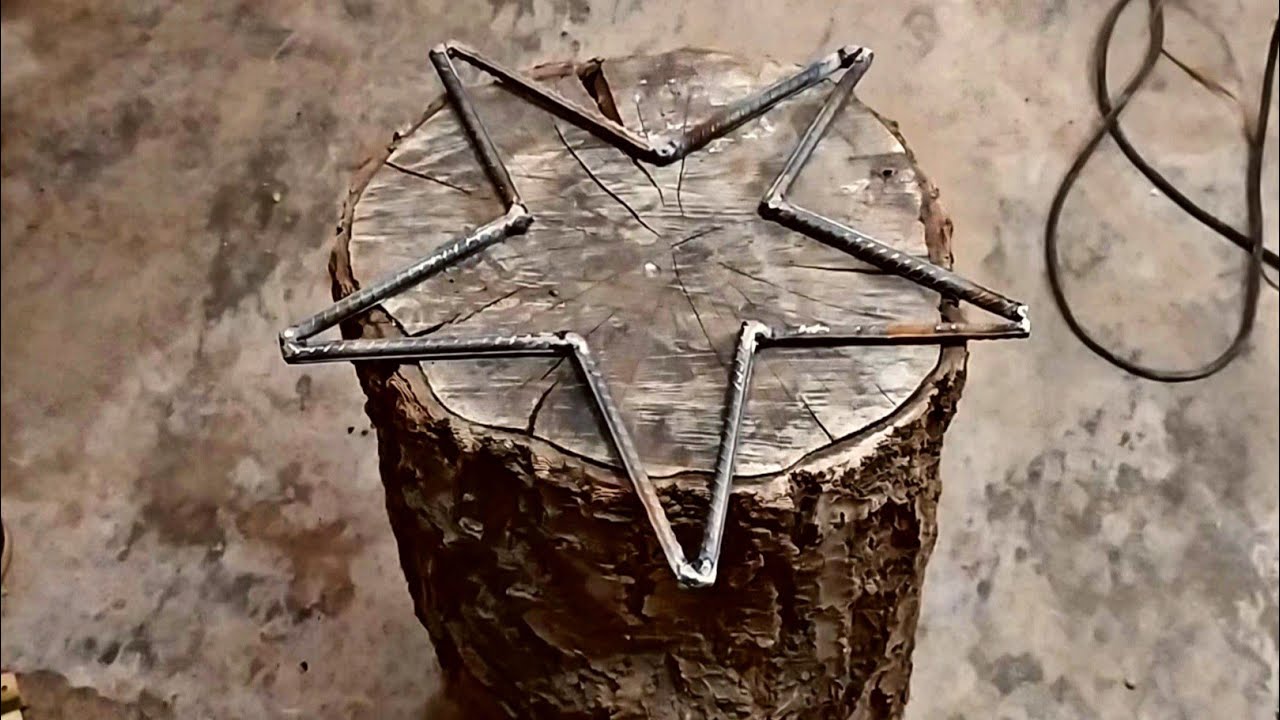 Making a decorative star with rebar