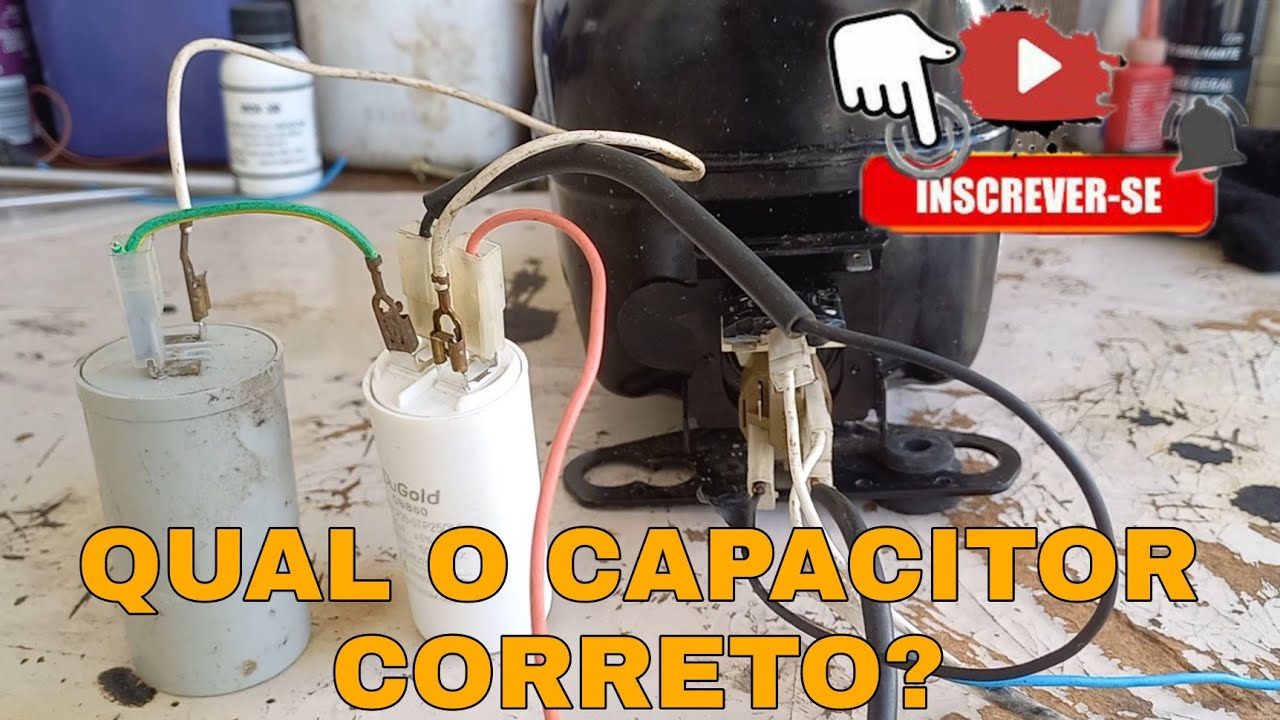 🔴 COMO DESTRAVAR UM COMPRESSOR E INSTALAR UM CAPACITOR.