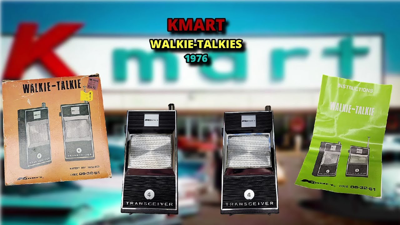 Эксклюзивно в Kmart! Рации S.S. Kresge 1976 года выпуска, распакованы и протестированы.