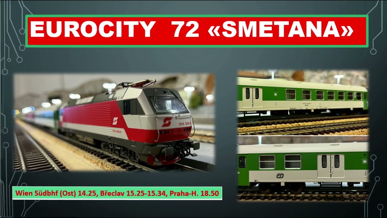 EC 72 SMETANA  Vienna - Praga anno 2001 ACME - Roco