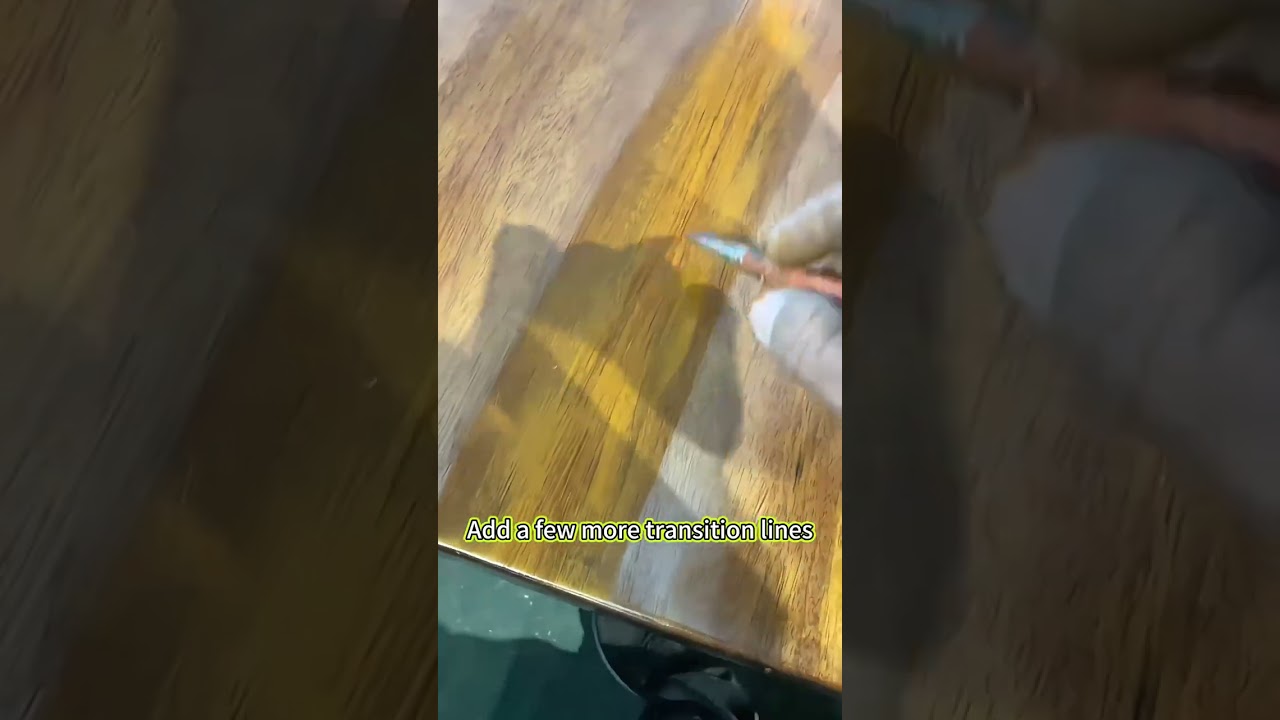 Long scratch repair 🎨 quick tabletop fix 👇