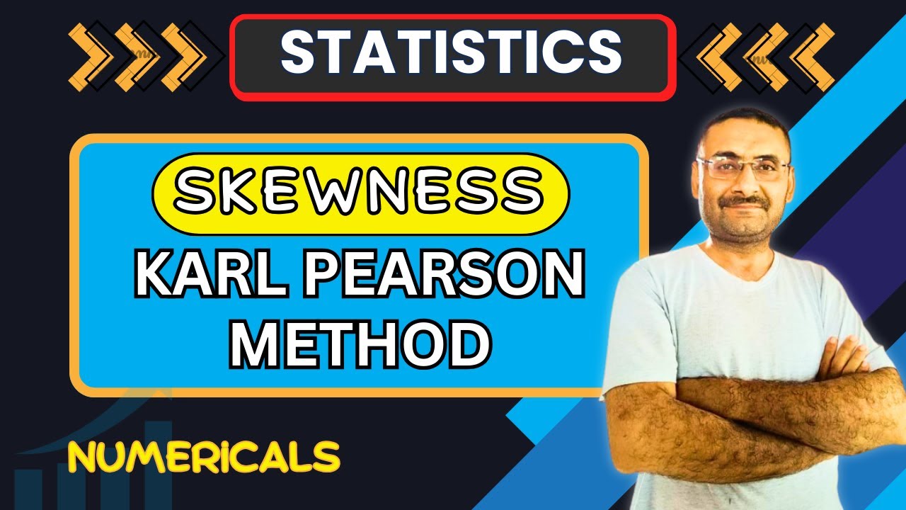 Skewness by Karl Pearson Method | Numerical | Statistics | Measure of Dispersion | Maths | Btech BCA