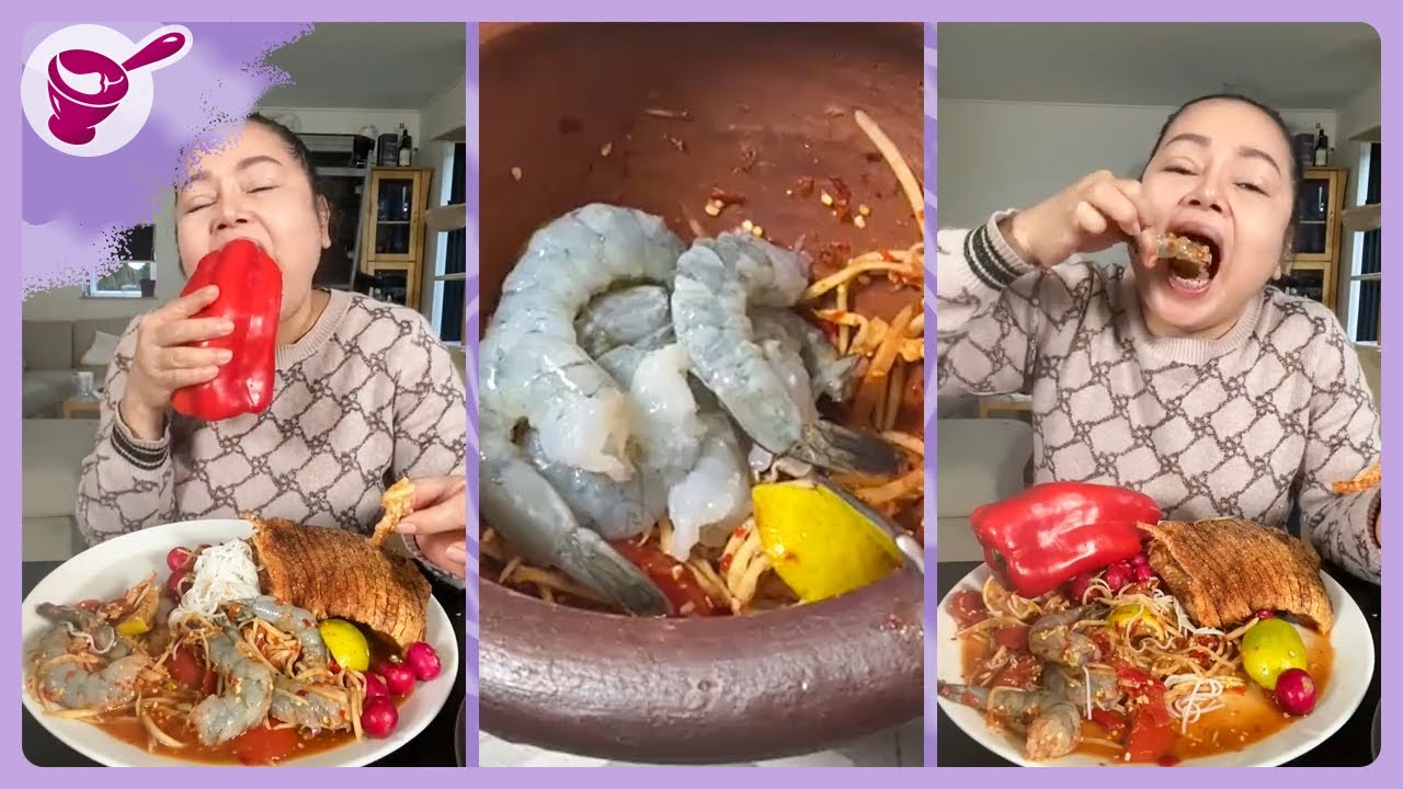 Khanom Chin and Raw Shrimp Salad | Yainang