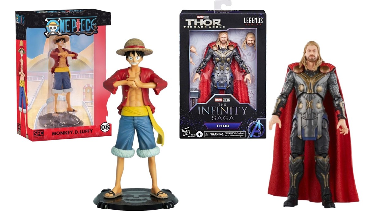 Unboxing One Piece Series: Luffy Heroes vs Marvel Legends Thor, Giant Luffy Big Head