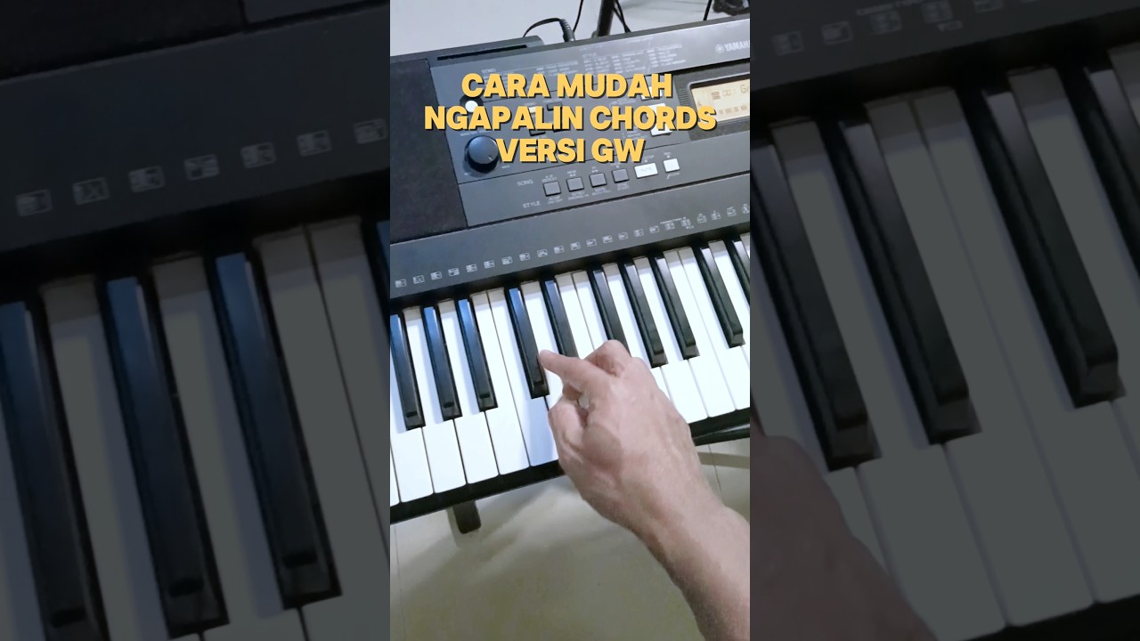 Cara Mudah Ngapalin Chord Piano atau Keyboard untuk pemula 
