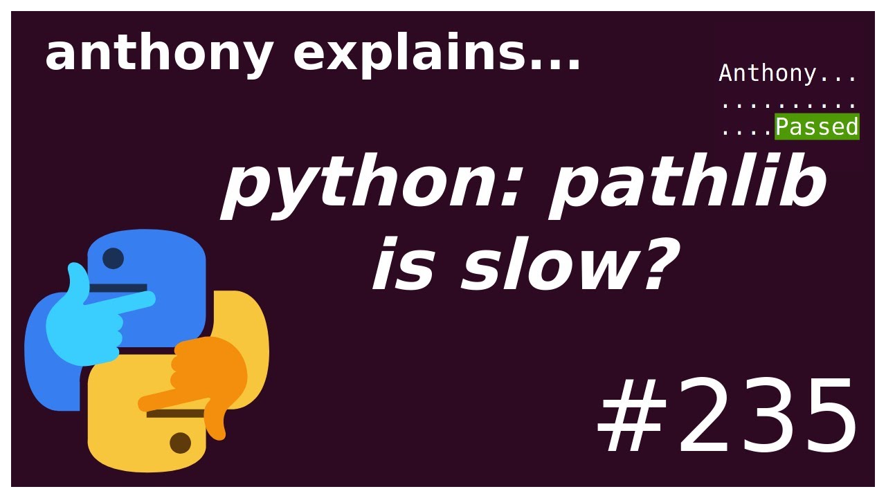 pathlib is slow? how I improved black's caching by 40x (intermediate) anthony explains #235
