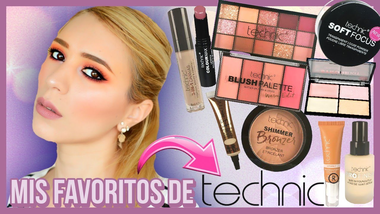 💥ME MAQUILLO CON MIS FAVORITOS DE TECHNIC 🥳 ¿PORQUE ME GUSTAN TANTO? TUTORIAL FÁCIL