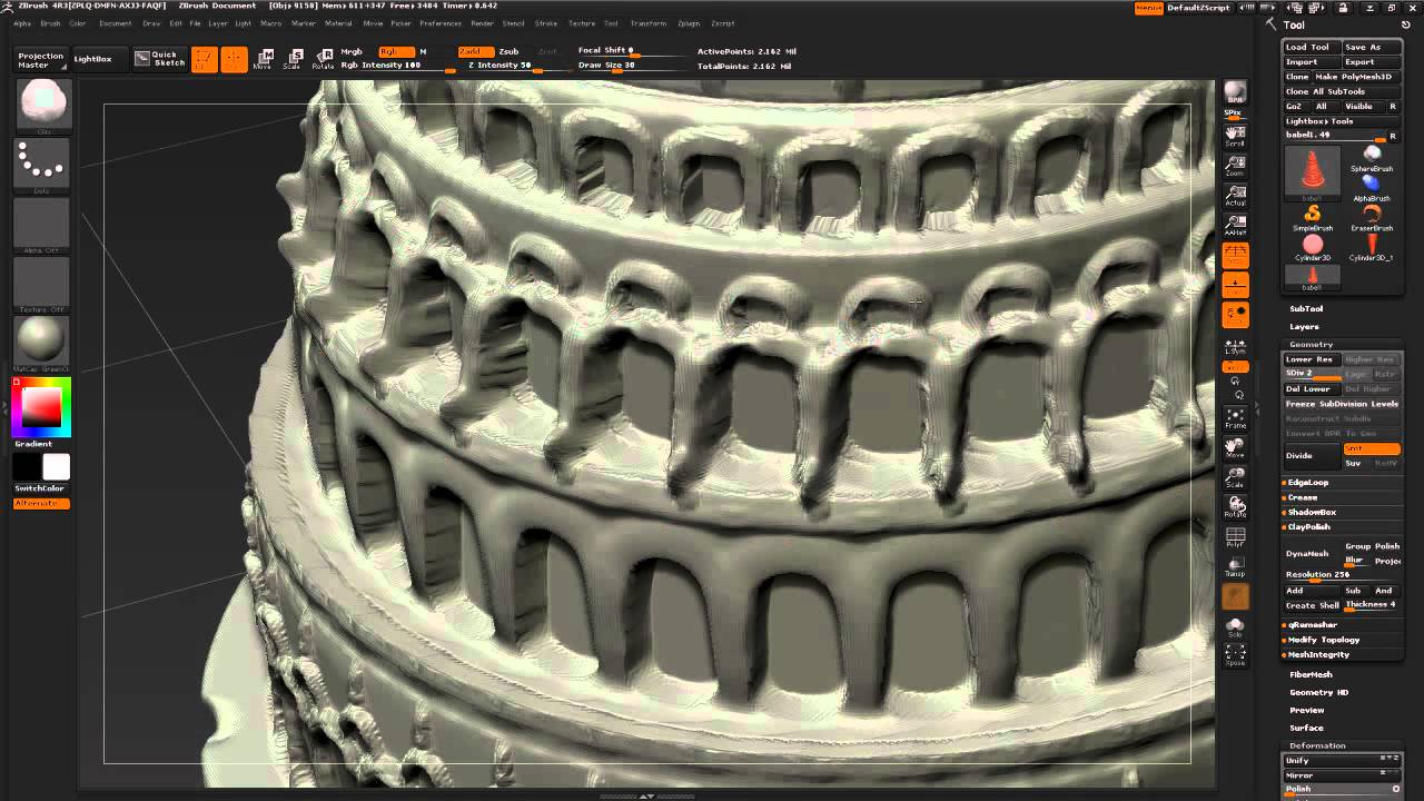 Speed Sculpting ZBrush.fr : Tour de Babel