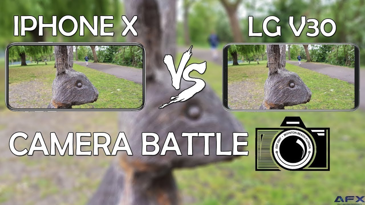 iPhone X vs LG V30 Camera Test! Comparison