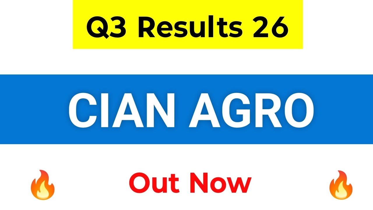 Cian Agro Industries Q3 Results | Cian Agro Share Latest News | Cian Agro Results