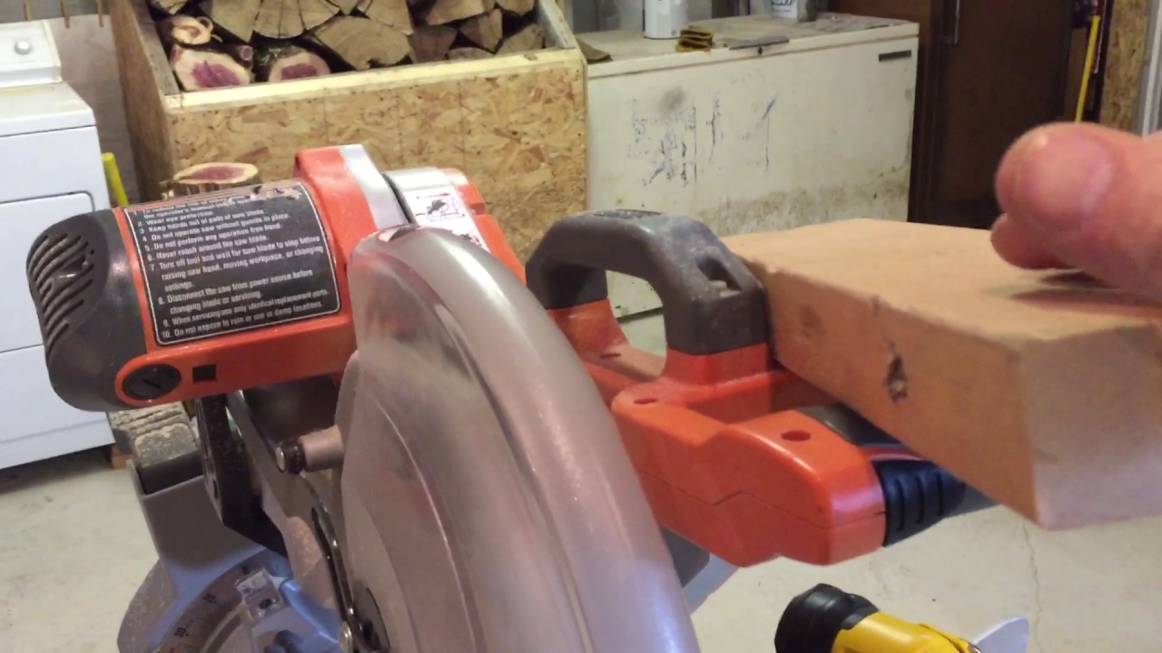 How To Set Your Red Laser For Ridgid Miter Saw