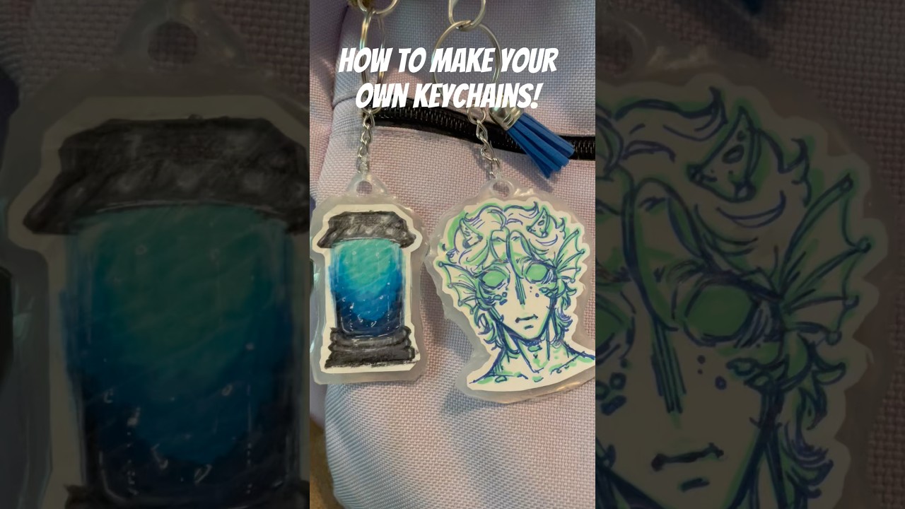 How to make keychains #oc #diycrafts #artandcraft #art #drawing #smallartist #pressureroblox