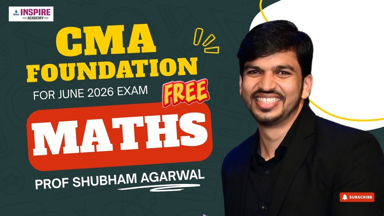 CMA Foundation STATS Lec 4 |  For June 26 Attempt | Prof Shubham Agarwal #cmafoundation