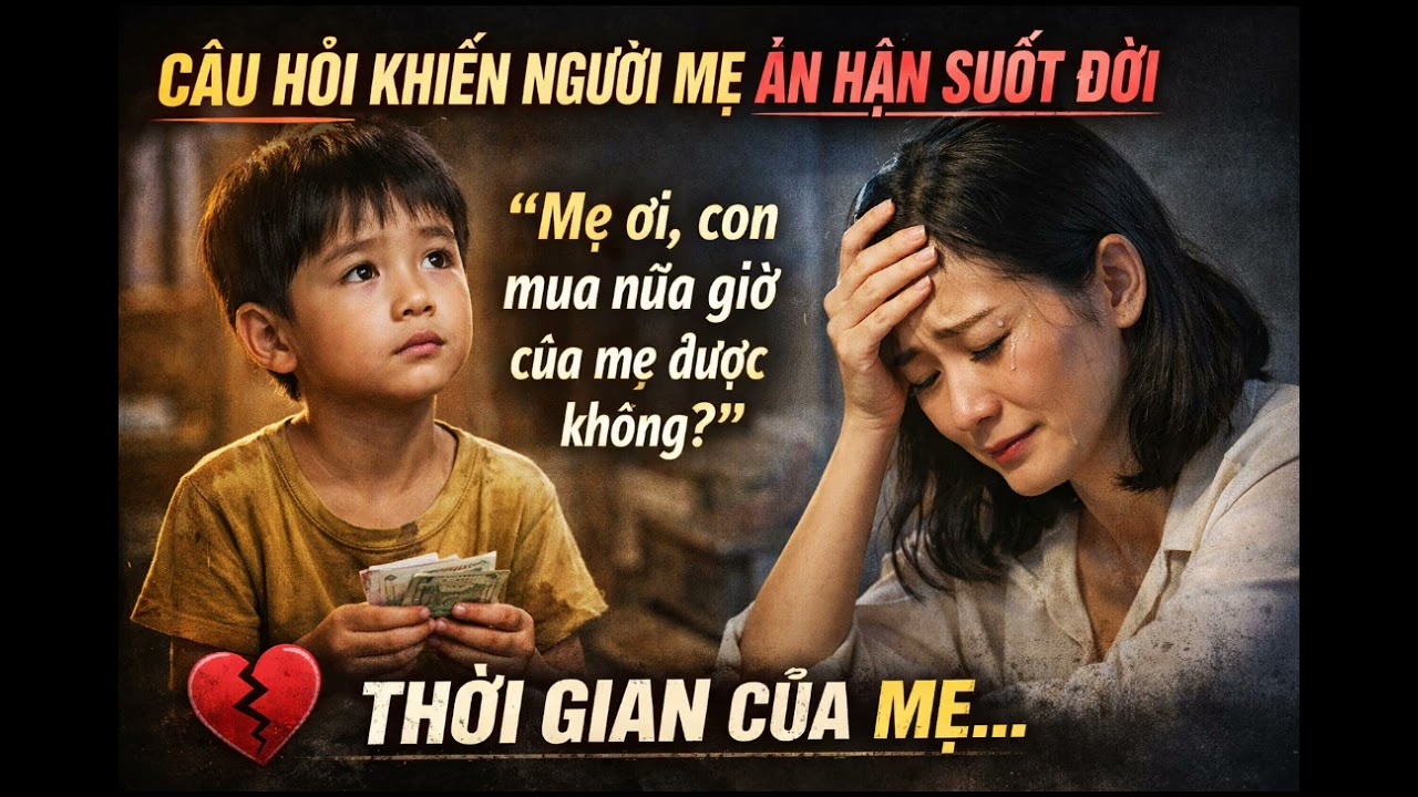 Câu hỏi của con trai khiến người mẹ hối hận cả đời