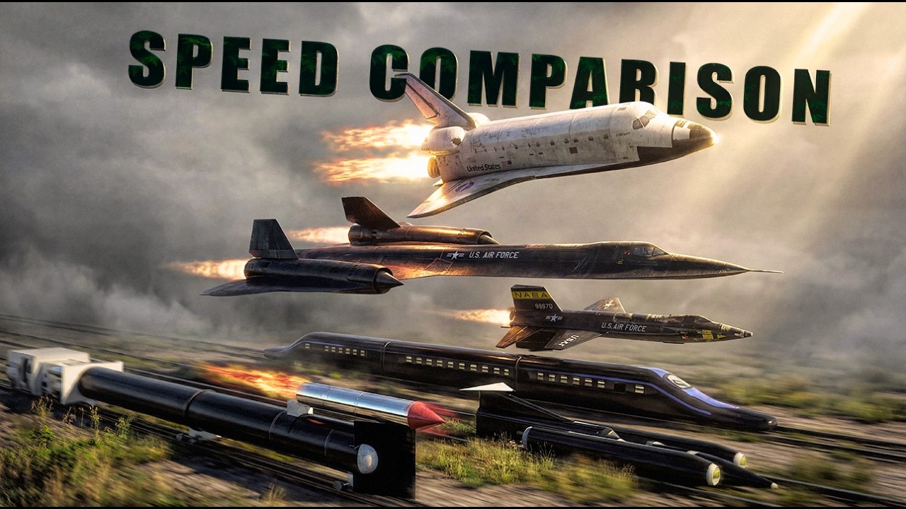 SPEED COMPARISON 3D | Fastest Man Made Objects