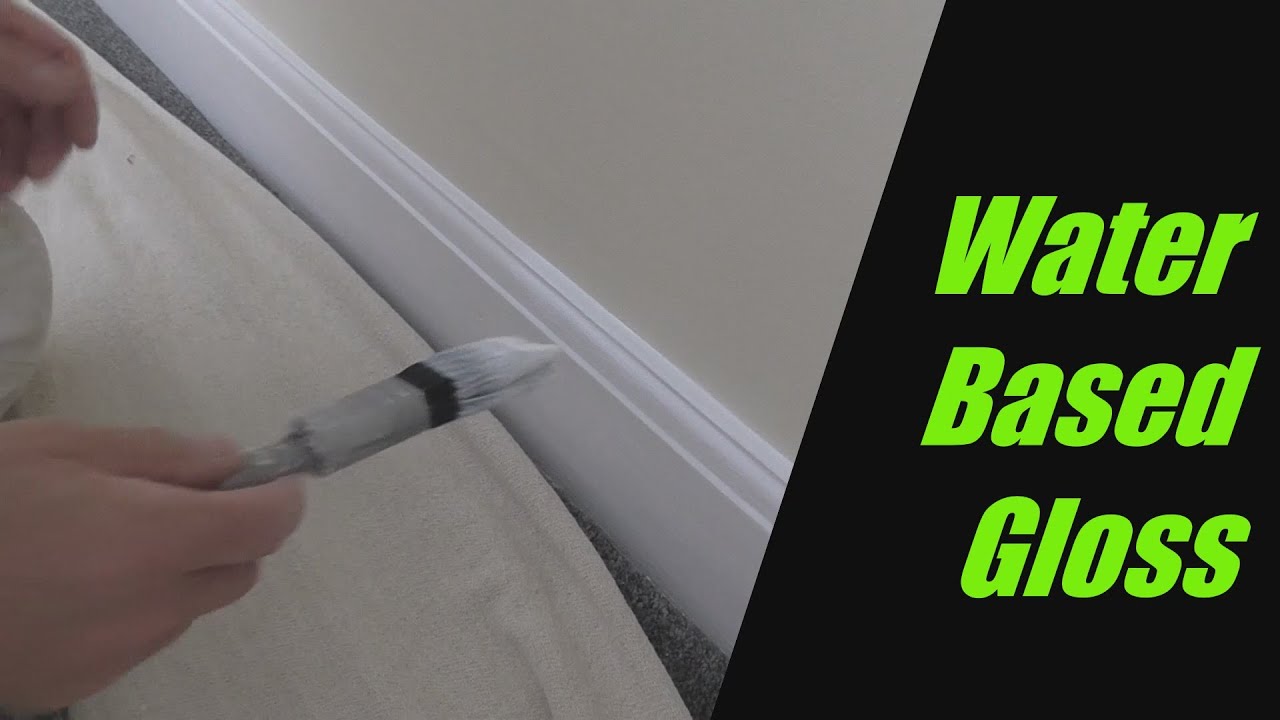 Water Based Gloss Painting Skirting Boards