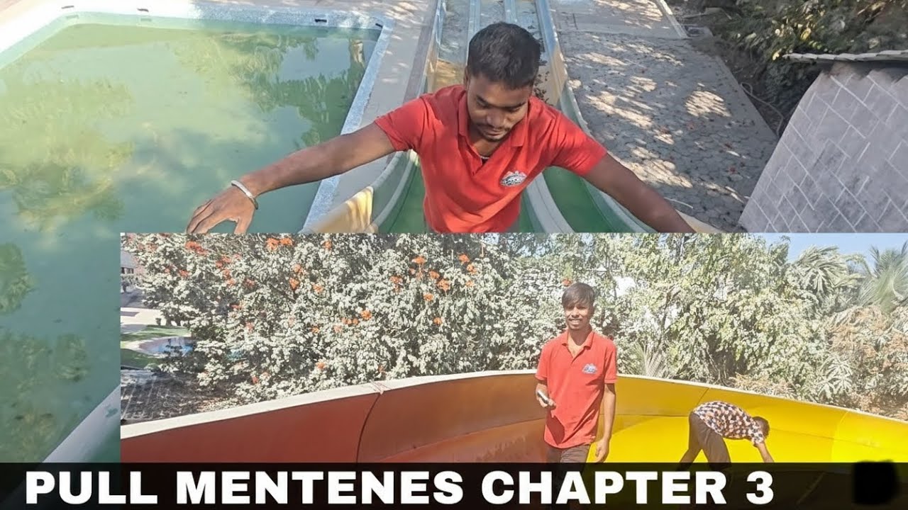 Water park pool maintenance 😀@RITIKVLOG7803 #parkvlog #vlogar 