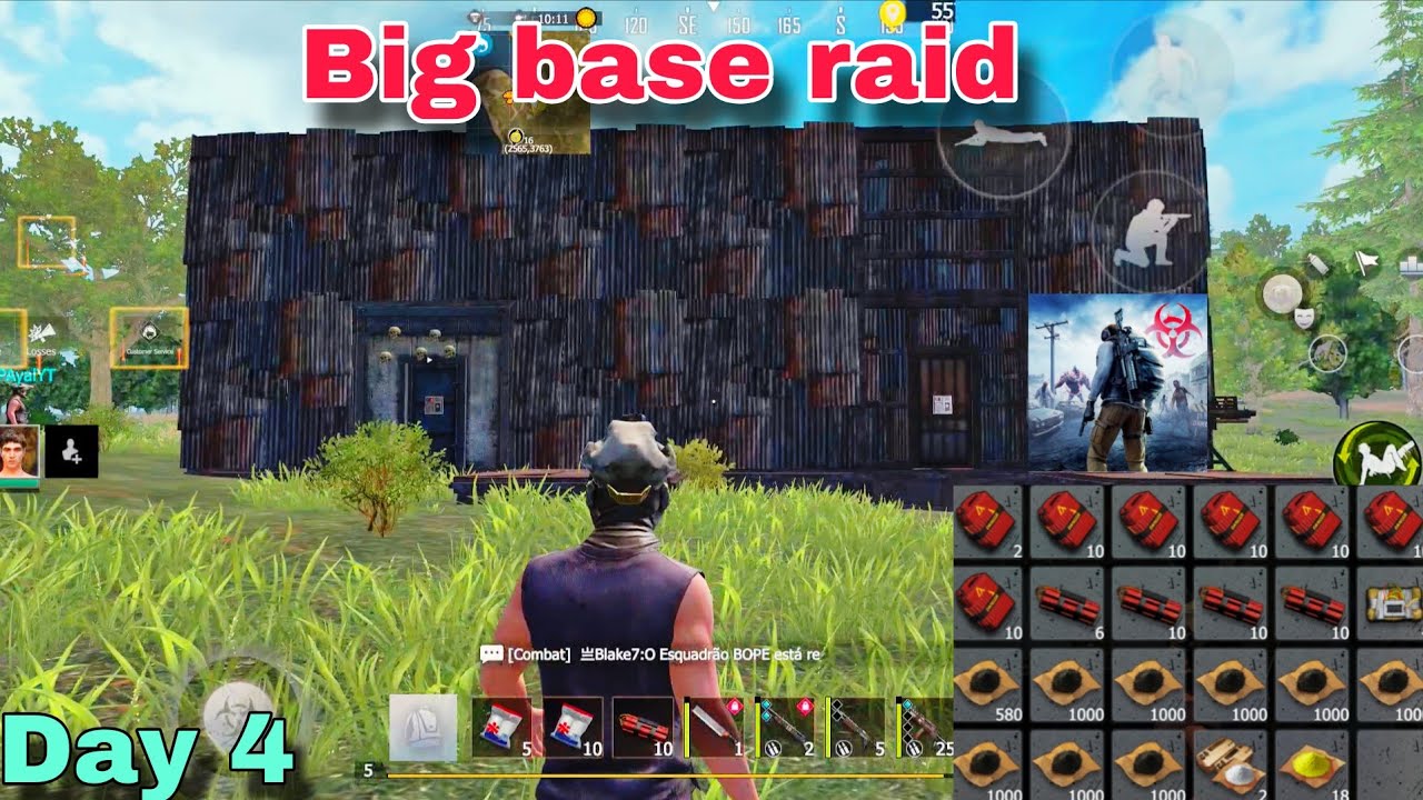 Big 😲 Base raid 💥 || LAST ISLAND OF SURVIVAL #mrvaghe
