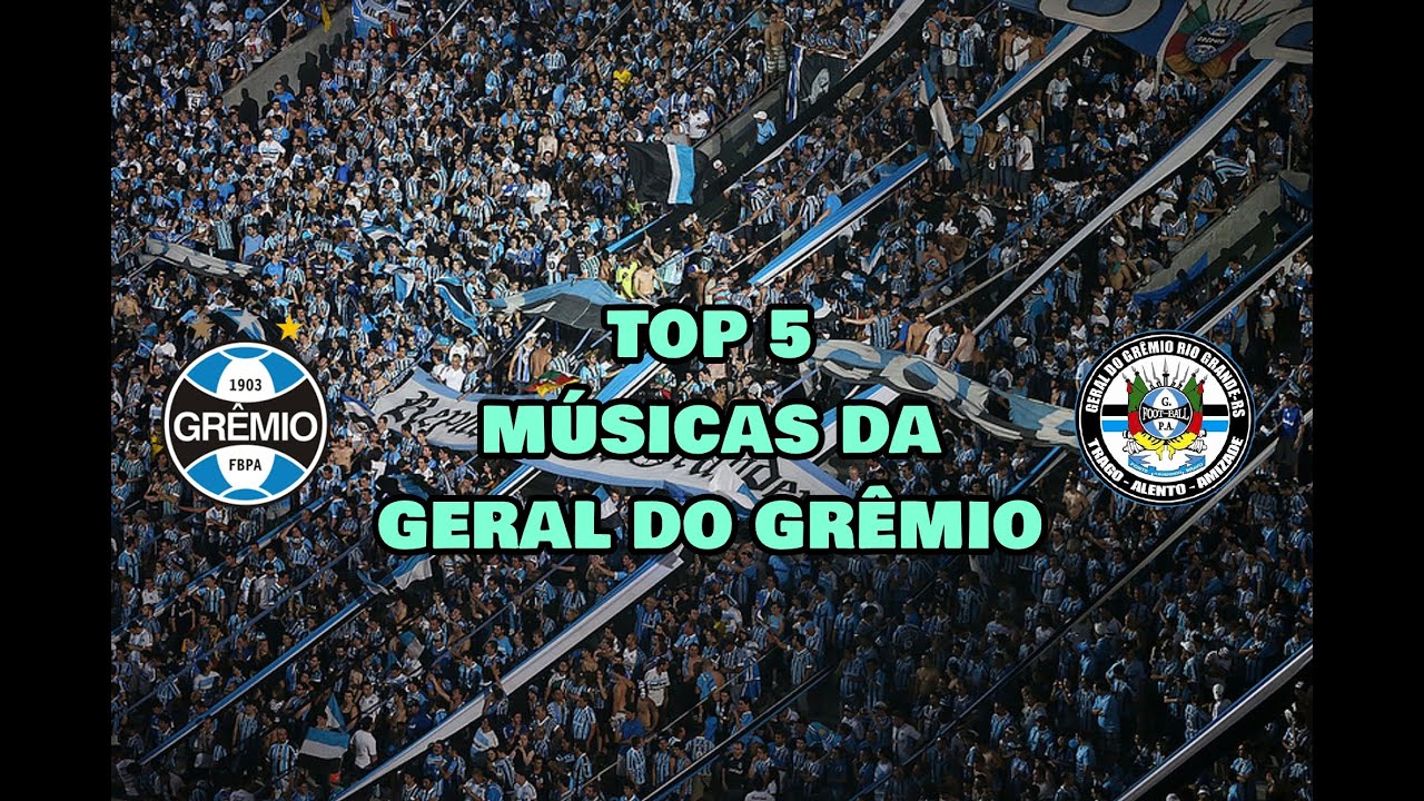 TOP 5 Músicas da Geral do Grêmio | 2020