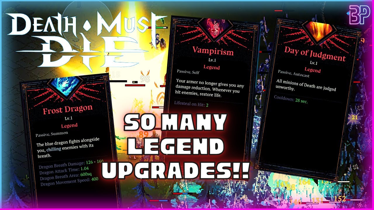 SO MANY LEGEND UPGRADES!! | Death Must Die