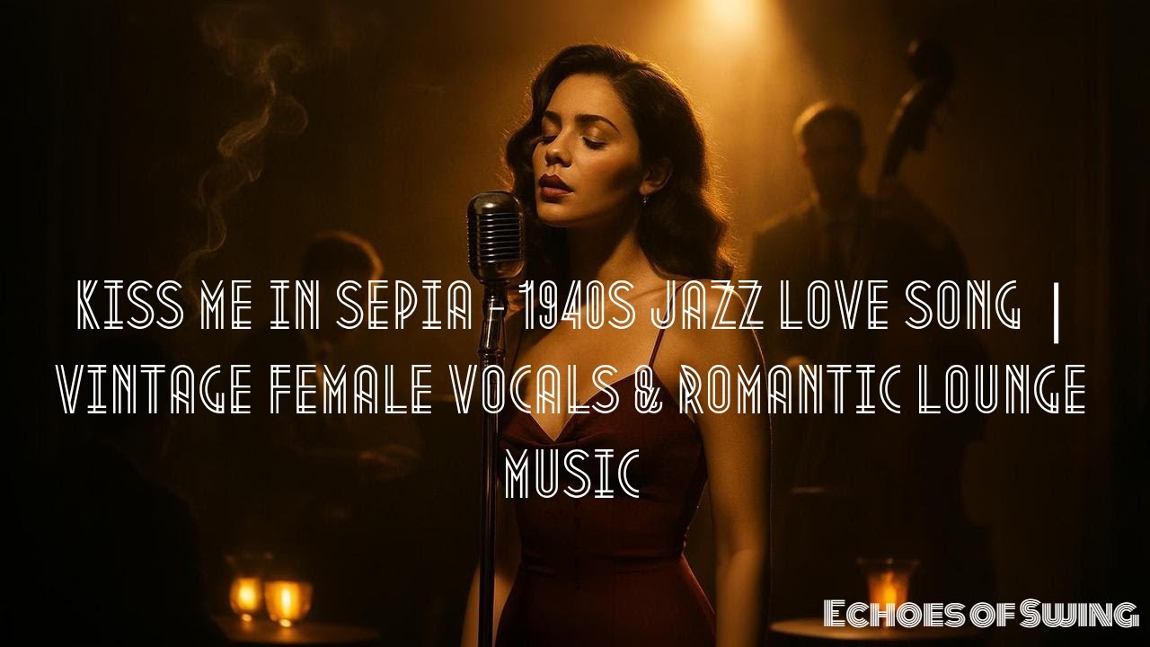 Kiss Me in Sepia – 1940s Jazz Love Song | Vintage Female Vocals & Romantic Lounge Music