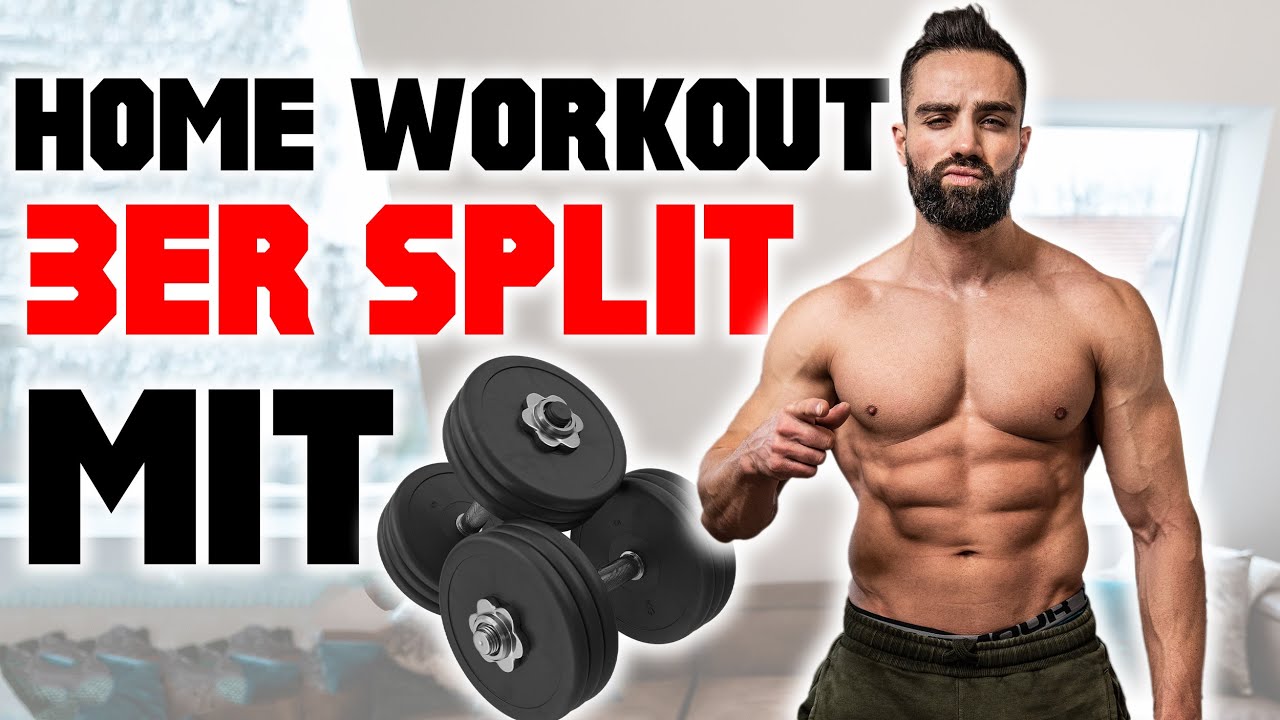 Kurzhanteln 3er Split - Trainingsplan (PUSH/PULL/BEINE)