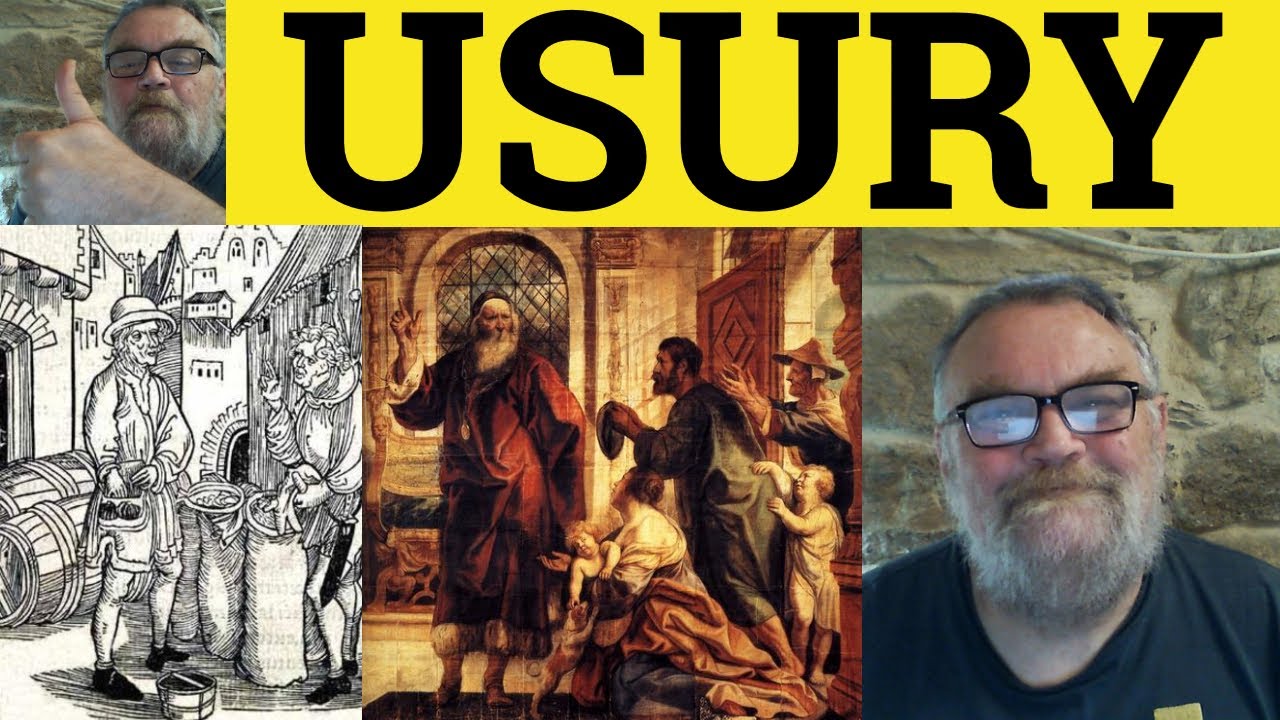 🔵 Usury Meaning - Usurer Examples - Usurious Definition - Legal English - Usury Defined - Usury