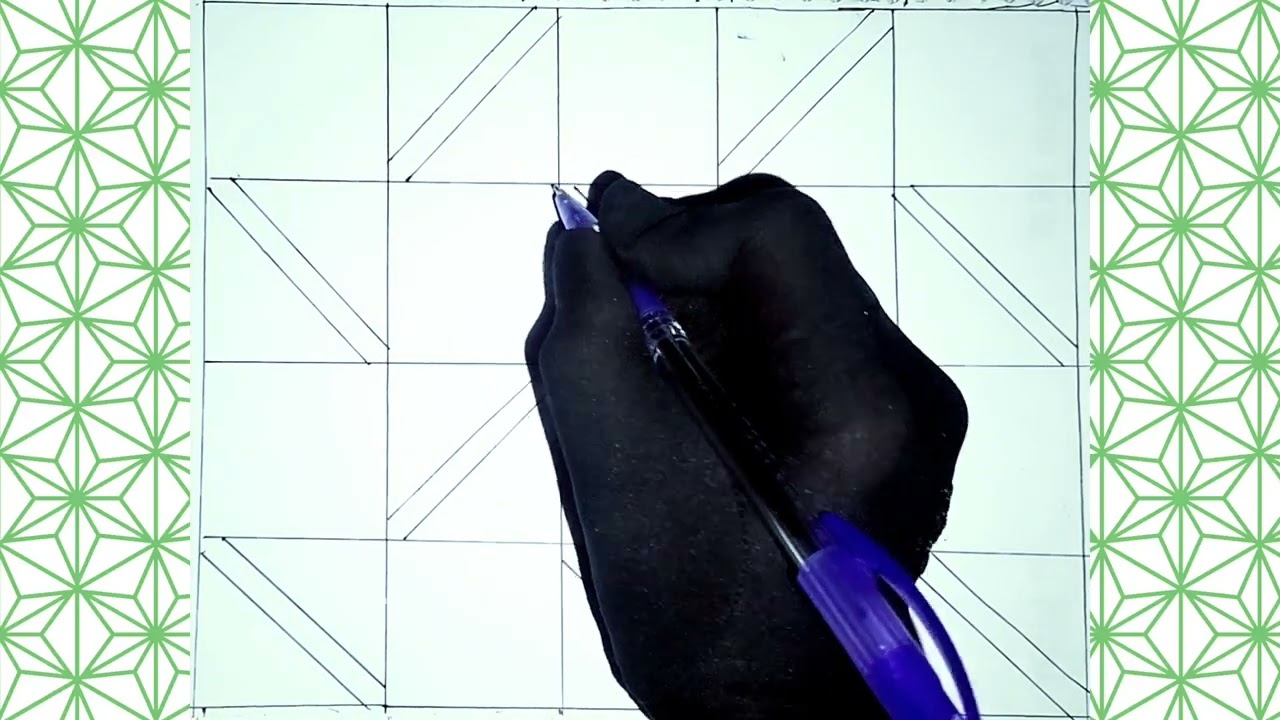 Simple Nokshi katha Design tutorial. #Nokshikatha,