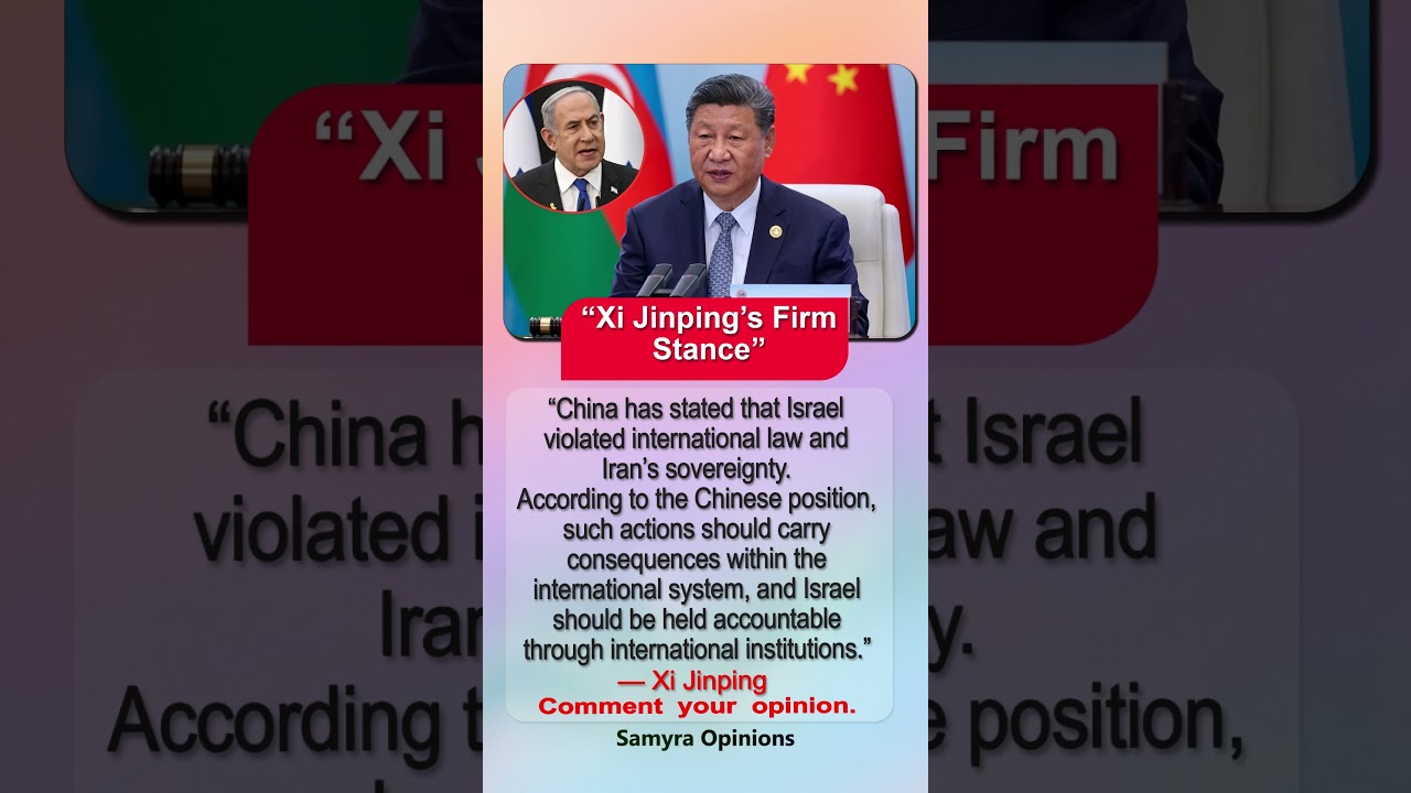 China Says Israel Violated Iran&rsquo;s Sovereignty, Calls for Consequences