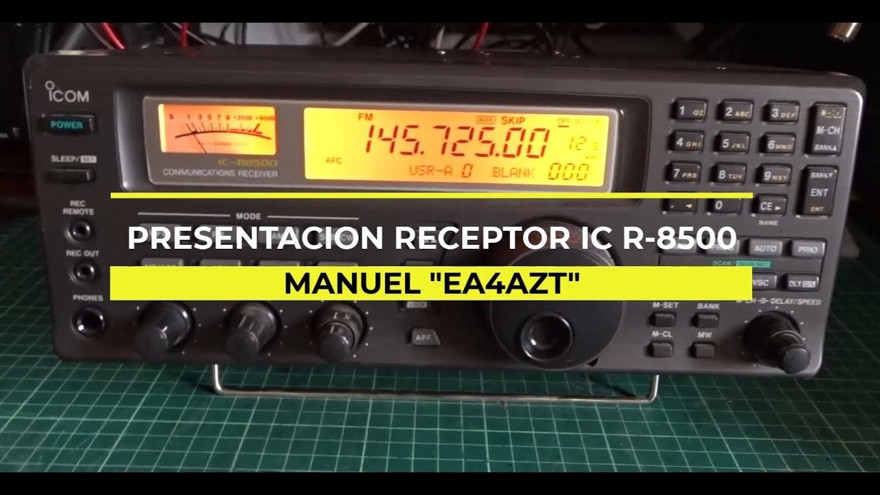 Presentacion ICOM IC R-8500, pruebas de recepción.