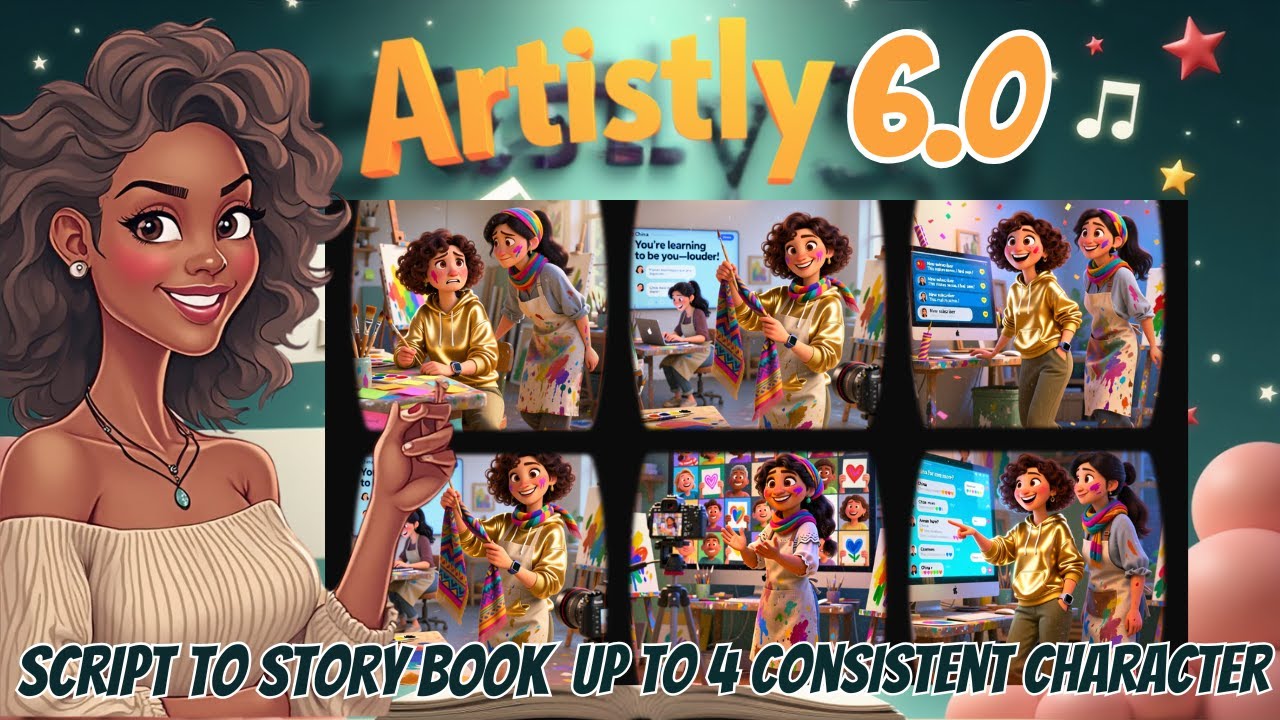 Artistly AI 6.0 Review: Storybook, KDP, Upto 4 Consistent Character!