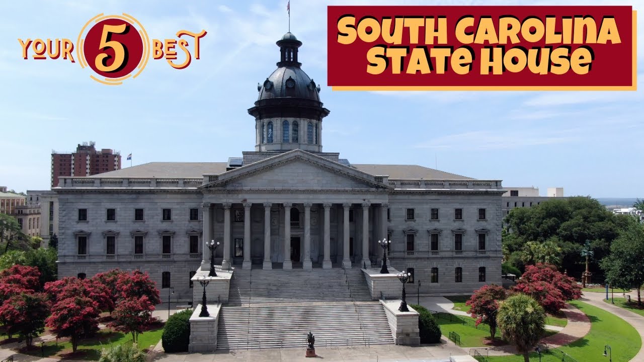COLUMBIA STATE HOUSE - South Carolina Capital Building Drone Video