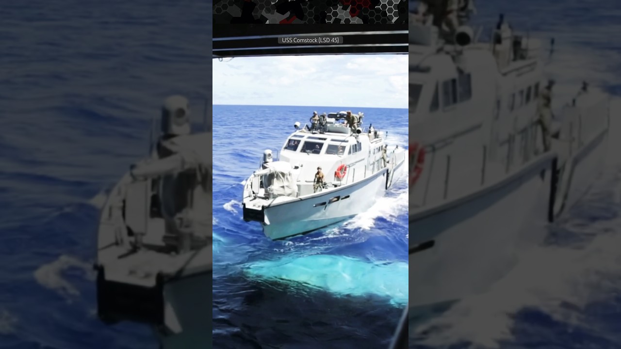 Mk-VI Patrol Boat Docks Inside Amphibious Landing Ship