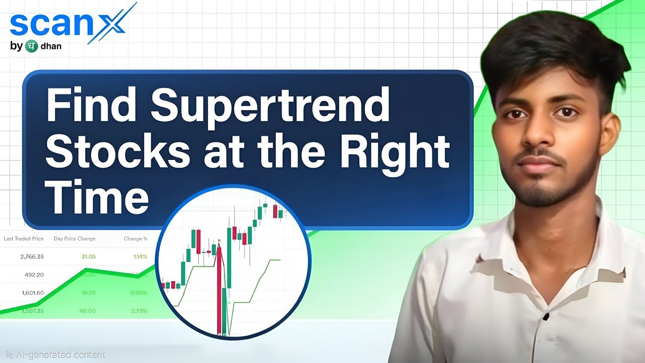 Find Supertrend Stocks At The Right Time Using ScanX FREE Screener | Supertrend Stocks Explained