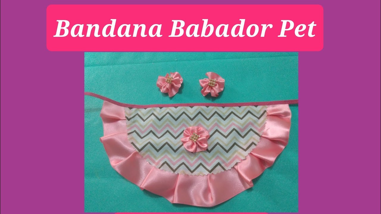 Bandana babador pet sem costura- Molde